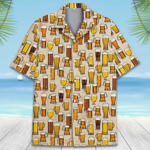 Funny Beer Glass Beer Hawaiian Shirt