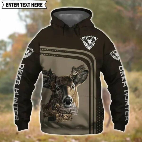 Deer Hunter 3D All Over Printed Hunting Pullover Hoodie for Outdoorsmen, Perfect Gift