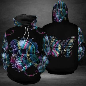 Girl Skull Rose Sweatshirt 3D Hoodie