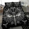 Skull Bedding Gothic Bed Spread Quilt Cover Set Bedroom Décor Bedding Set