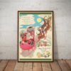 1949 Night Before Christmas Book Santa Claus Decoration Tree Poster