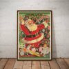 Retro Holiday Art Print Christmas Poster Kitchen Wall Art Christmas Home Decor Winter Kitchen Decor Holiday Party Gift for Home