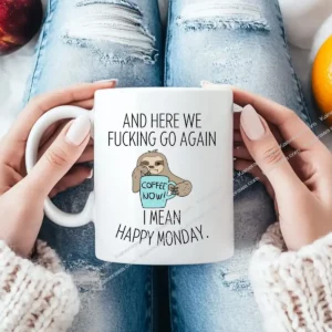 Funny Sloth Swear Fuck Employee Appreciation Gift Mug