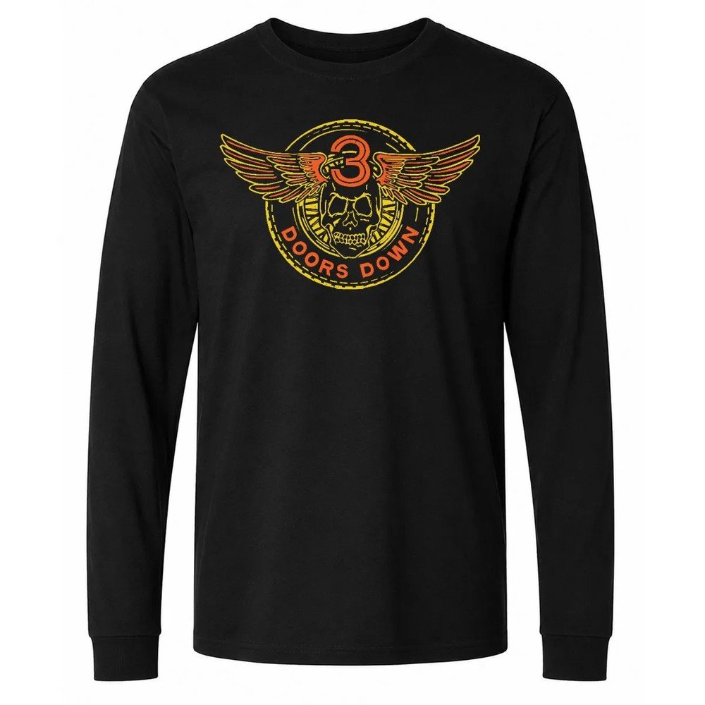 3 Doors Down Yellow Skull T-Shirt 3 Doors Down Yellow Skull T-Shirt