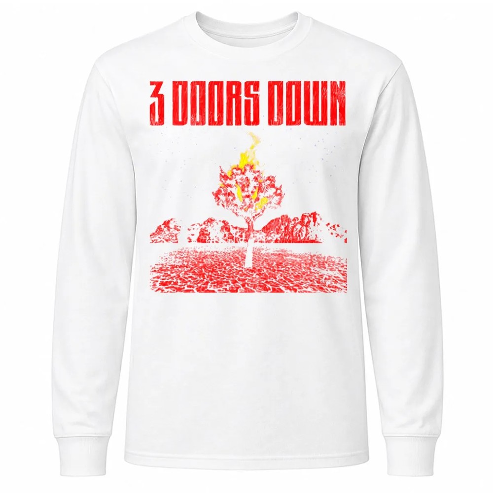 3 Doors Down Burning Bush T-Shirt 3 Doors Down Burning Bush T-Shirt