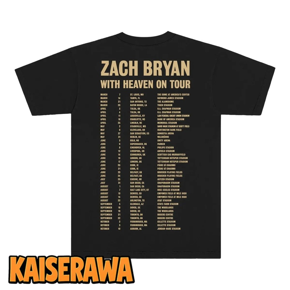 Zach Bryan Merch Photo Tour T-Shirt Zach Bryan Merch Photo Tour T-Shirt