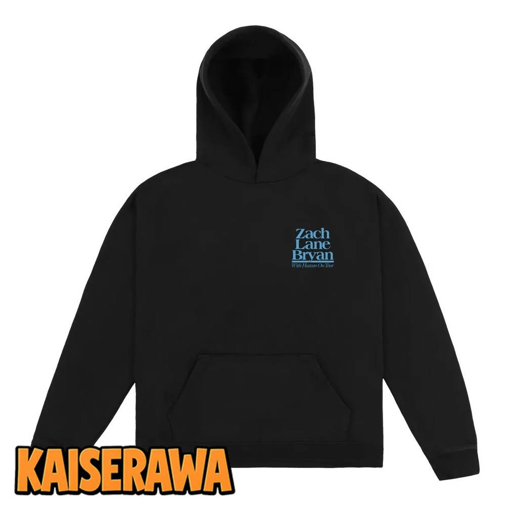 Zach Bryan Merch With Heaven On Top Tour Exposure Blue Hoodie Zach Bryan Merch With Heaven On Top Tour Exposure Blue Hoodie