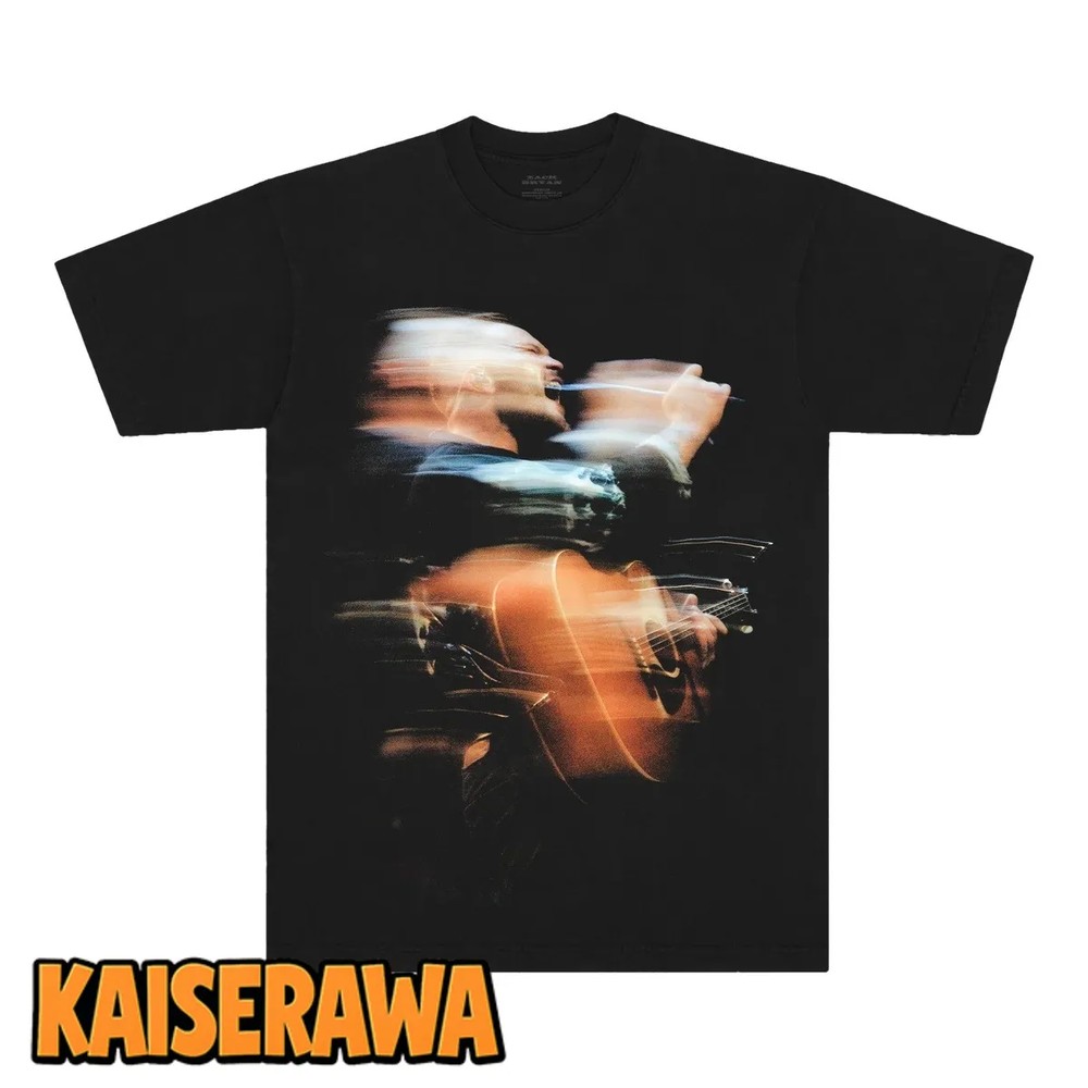 Zach Bryan Merch With Heaven On Top Tour Exposure Blue T-Shirt Zach Bryan Merch With Heaven On Top Tour Exposure Blue T-Shirt