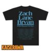 Zach Bryan Merch With Heaven On Top Tour Exposure Blue T-Shirt 1