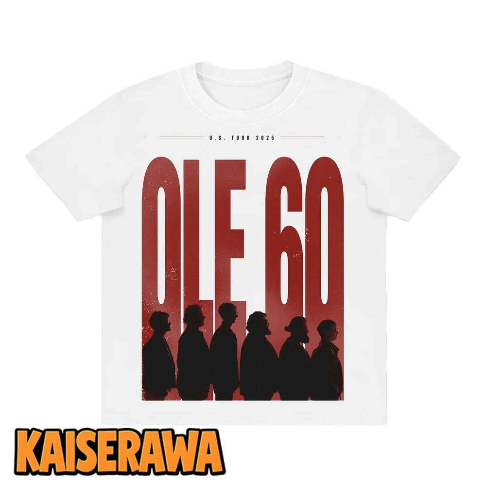 Ole 60 Merch 2025 White Tour T-Shirt Ole 60 Merch 2025 White Tour T-Shirt