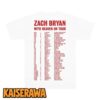 Zach Bryan Merch White Tour T-Shirt 1