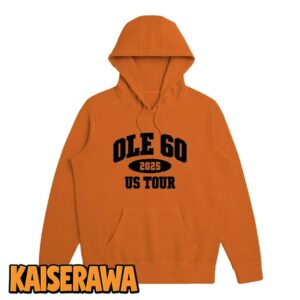 Ole 60 Merch 2025 Tour Orange Hoodie