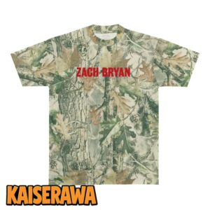 Zach Bryan Merch With Heaven On Top Military Green T-Shirt