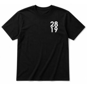 2819 Church 2819 Zip Up Black T-Shirt