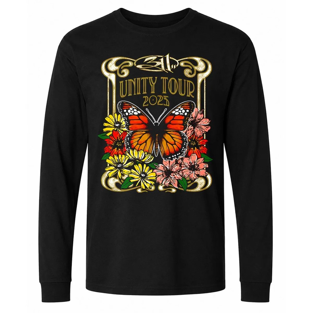 311 Unity Tour 2025 Butterfly Ladies T-Shirt 311 Unity Tour 2025 Butterfly Ladies T-Shirt
