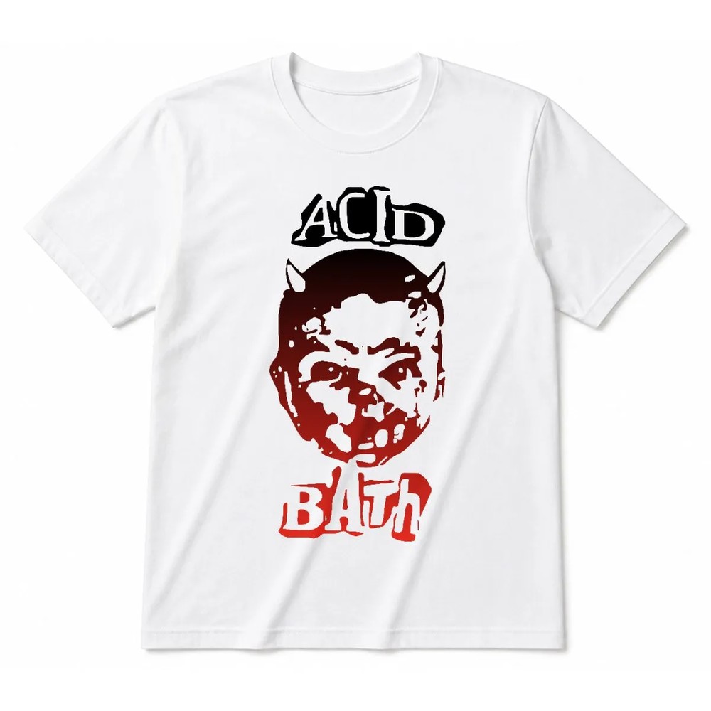 Acid Bath Devil Baseball T-Shirt Acid Bath Devil Baseball T-Shirt