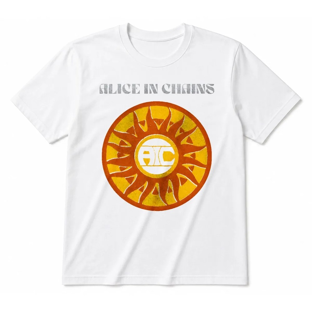 Alice In Chains Circle Sun Vintage T-Shirt Alice In Chains Circle Sun Vintage T-Shirt