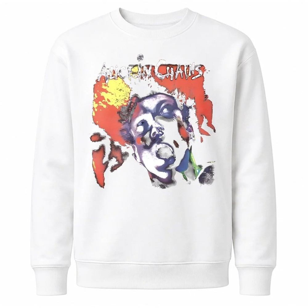 Alice In Chains Facelift T-Shirt – White Alice In Chains Facelift T-Shirt – White