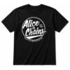 Alice In Chains Circle Text T-Shirt Black Alice In Chains Circle Text T-Shirt Black