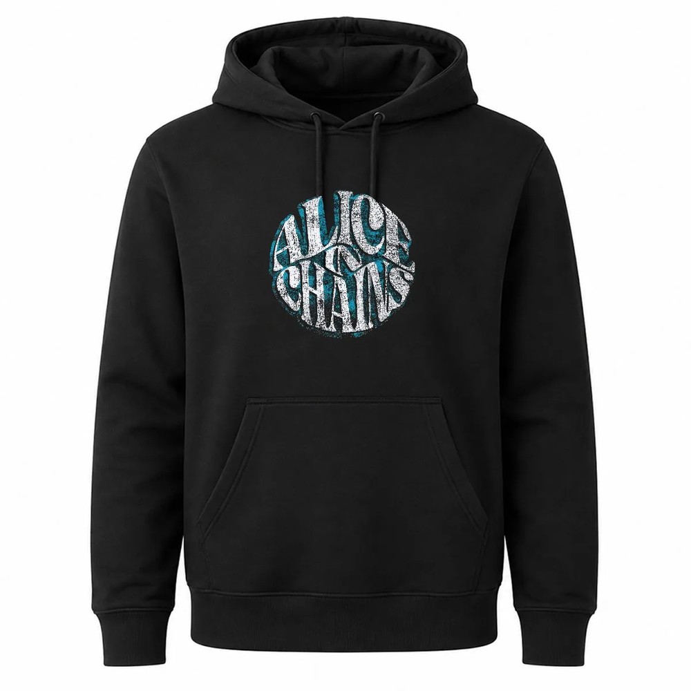 Alice In Chains Circle Text T-Shirt Black Alice In Chains Circle Text T-Shirt Black