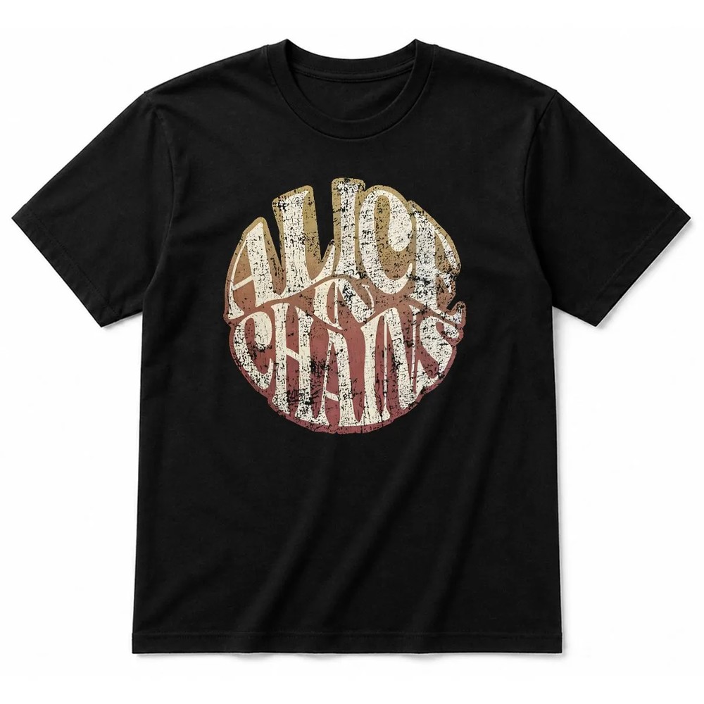Alice In Chains Gradient Logo T-Shirt Alice In Chains Gradient Logo T-Shirt