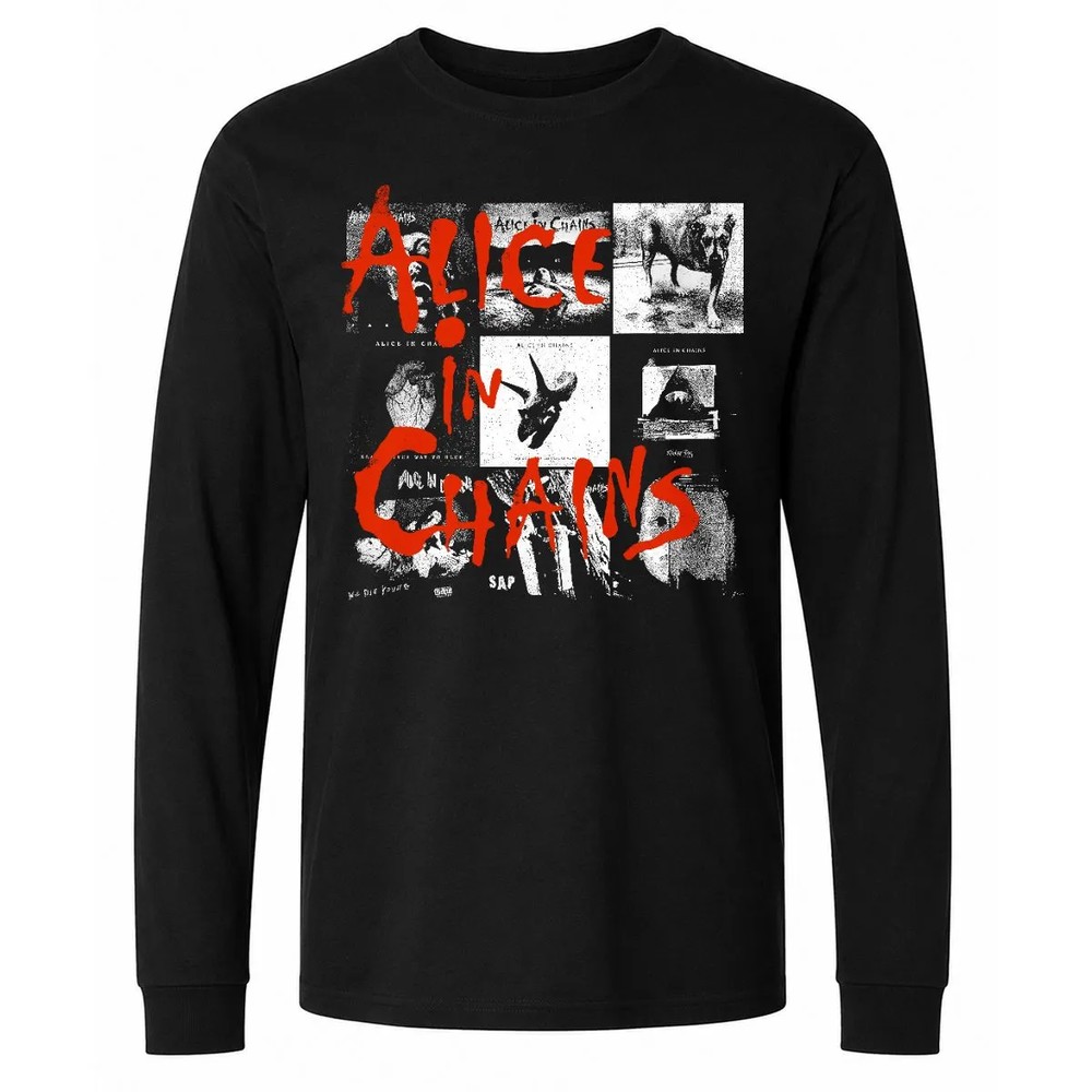 Alice In Chains Multiple Album Covers T-Shirt Alice In Chains Multiple Album Covers T-Shirt