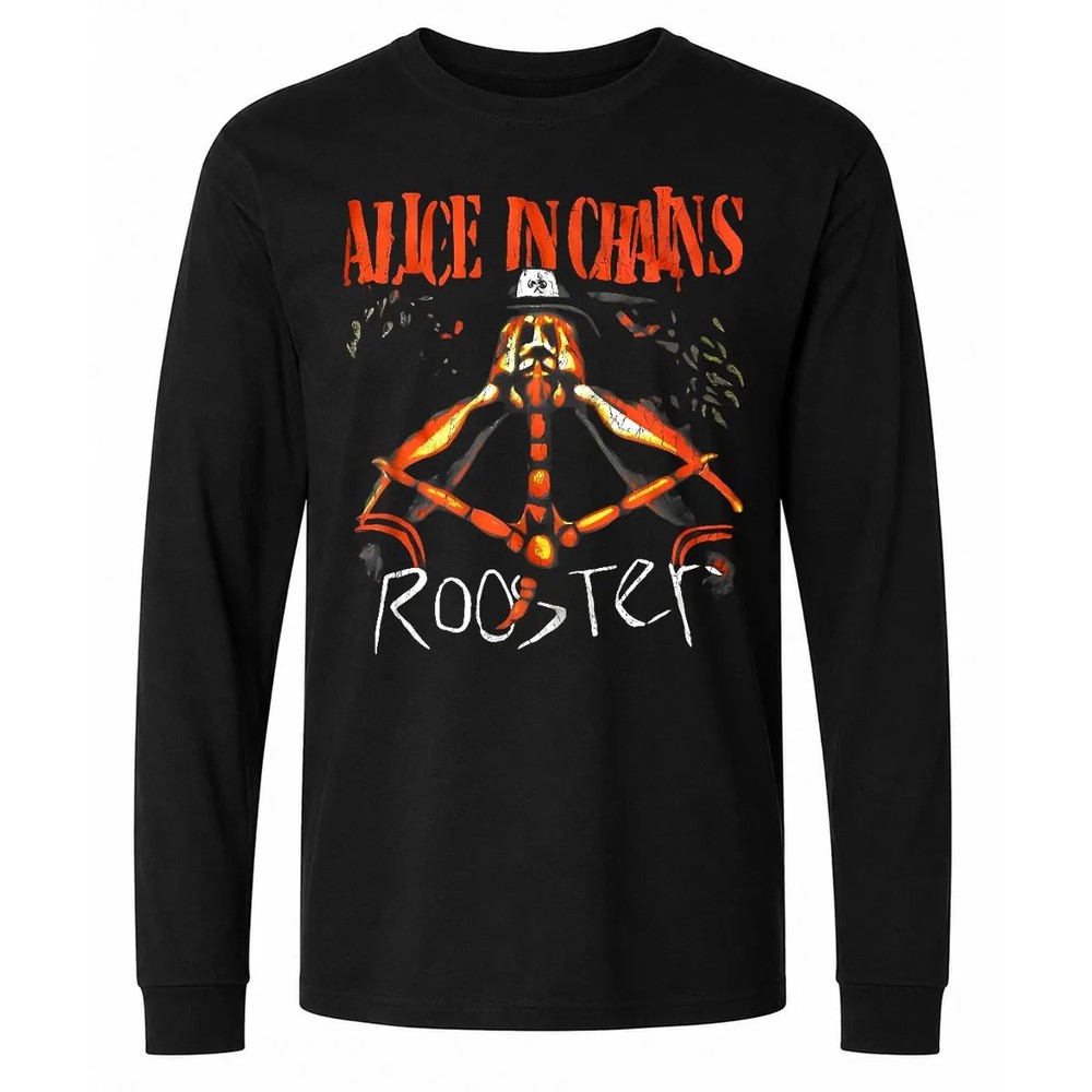 Alice In Chains Rooster Black T-Shirt Alice In Chains Rooster Black T-Shirt