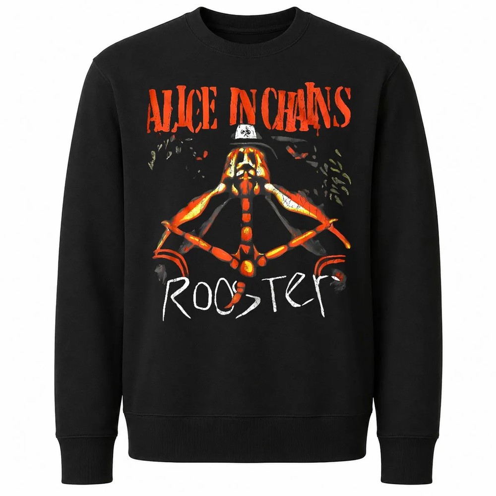 Alice In Chains Rooster Black T-Shirt Alice In Chains Rooster Black T-Shirt