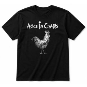 Alice In Chains Rooster T-Shirt – Black