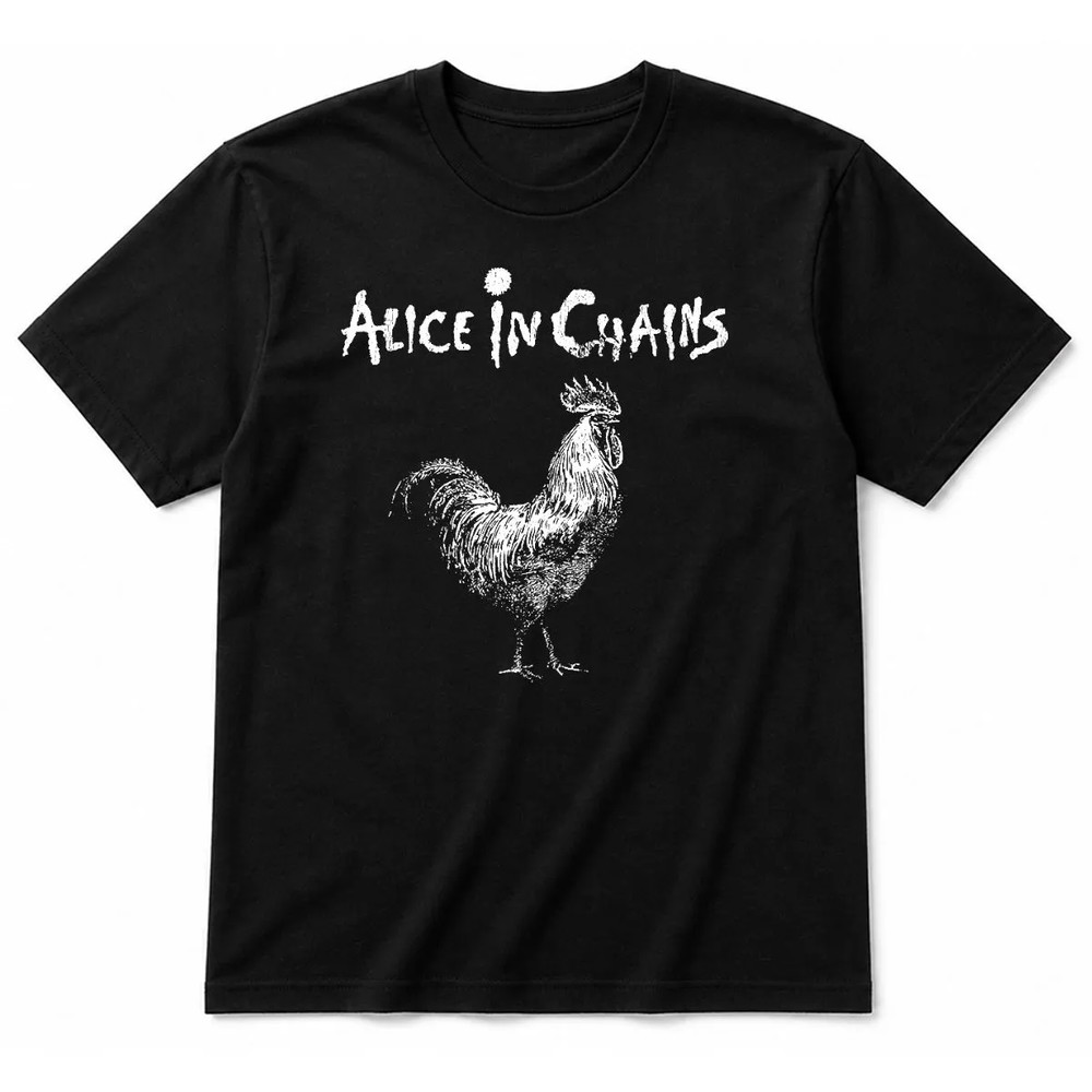 Alice In Chains Rooster T-Shirt – Black Alice In Chains Rooster T-Shirt – Black
