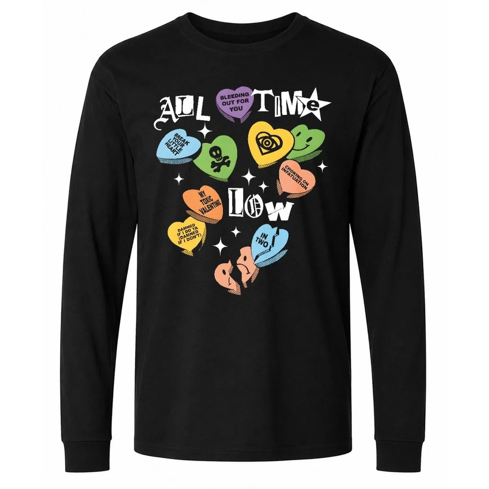 All Time Low Candy Hearts T-Shirt All Time Low Candy Hearts T-Shirt