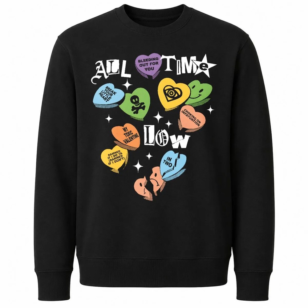 All Time Low Candy Hearts T-Shirt All Time Low Candy Hearts T-Shirt