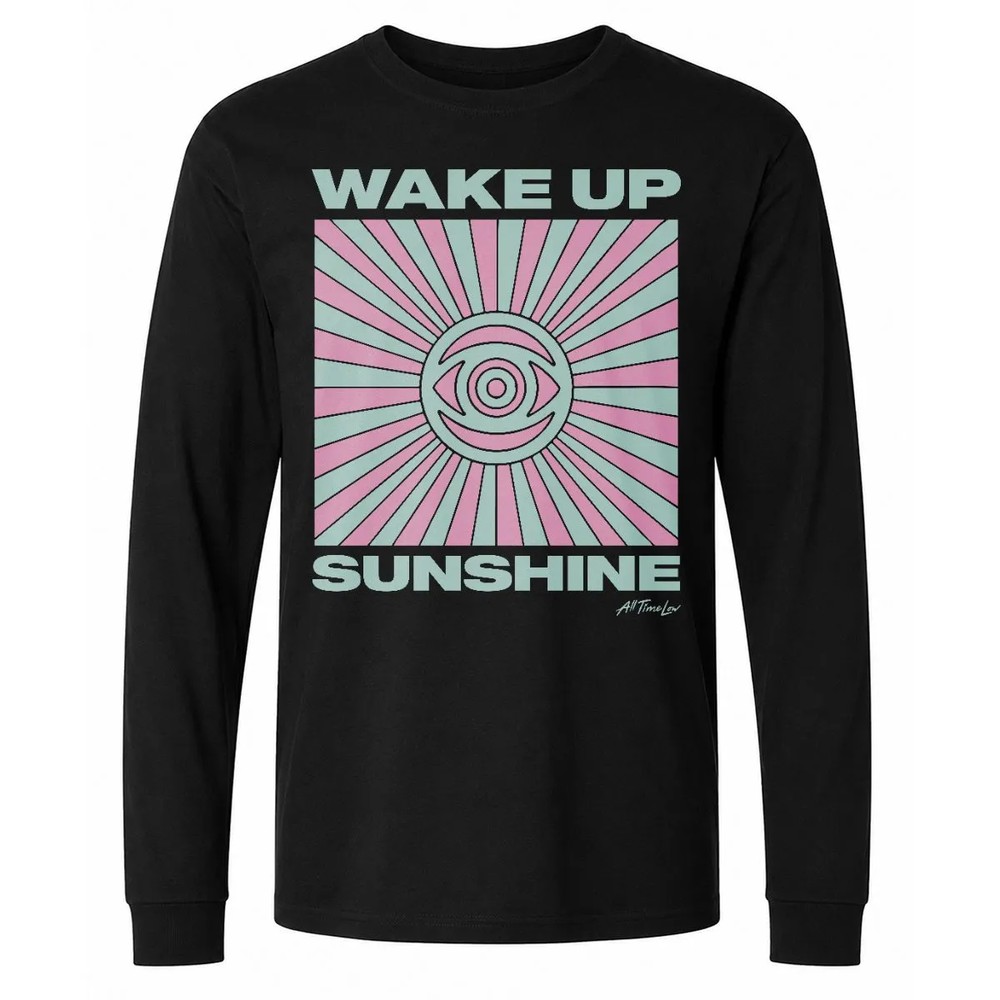 All Time Low Wake Up Sunshine Rays T-Shirt – Black All Time Low Wake Up Sunshine Rays T-Shirt – Black