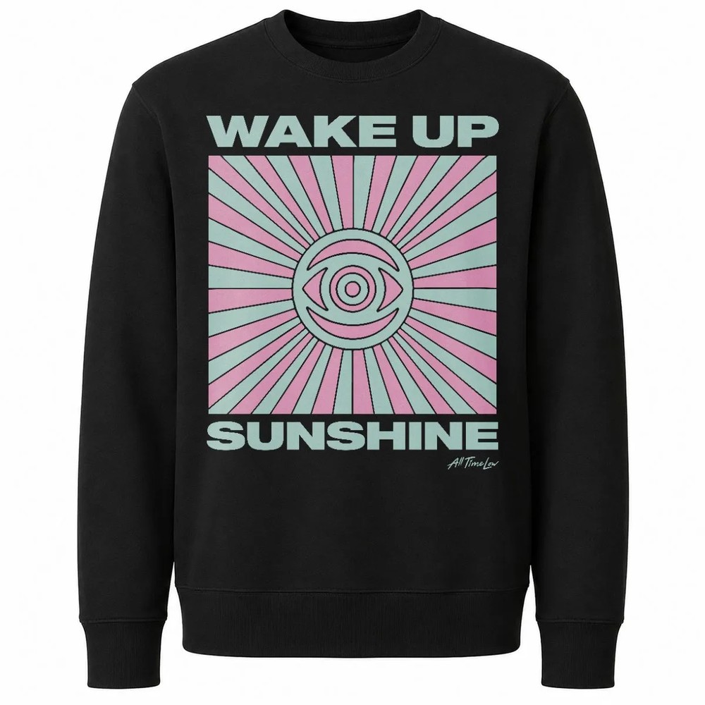 All Time Low Wake Up Sunshine Rays T-Shirt – Black All Time Low Wake Up Sunshine Rays T-Shirt – Black