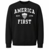 America First America First Collegiate T-Shirt Navy 3