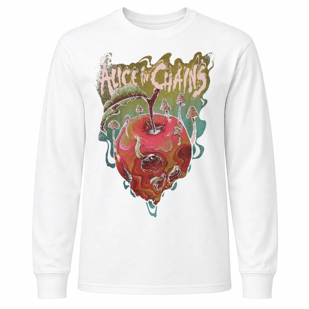Alice In Chains Trippy Rotten Apple T-Shirt Alice In Chains Trippy Rotten Apple T-Shirt