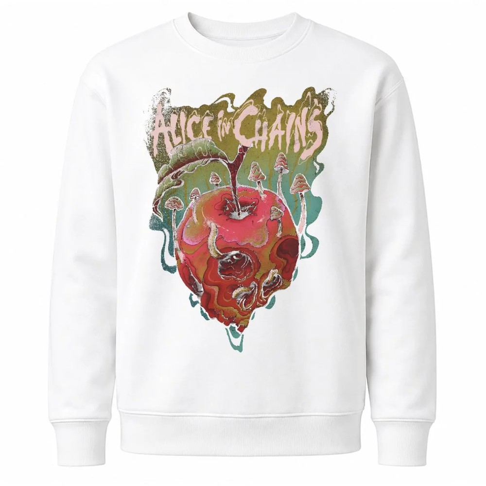 Alice In Chains Trippy Rotten Apple T-Shirt Alice In Chains Trippy Rotten Apple T-Shirt
