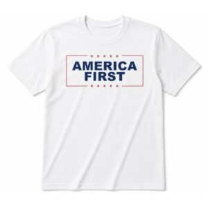 America First America First T-Shirt Sand
