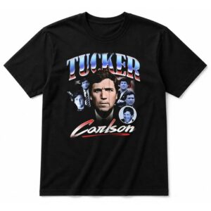 America First Tucker Carlson Faces T-Shirt