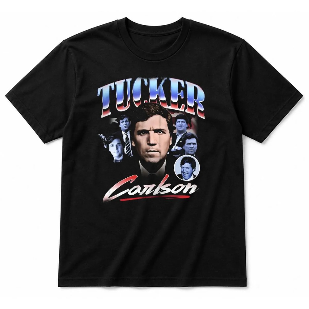 America First Tucker Carlson Faces T-Shirt America First Tucker Carlson Faces T-Shirt