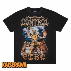Papa Meat Merch I Control Fire Washed T-Shirt
