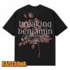 Breaking Benjamin Merch Flower Black T-Shirt 1