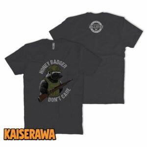 Kentucky Ballistics Merch Honey Badger Don’t Care T-Shirt – Charcoal