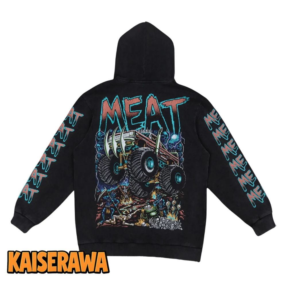 Papa Meat Merch Monster Truck Hoodie Papa Meat Merch Monster Truck Hoodie