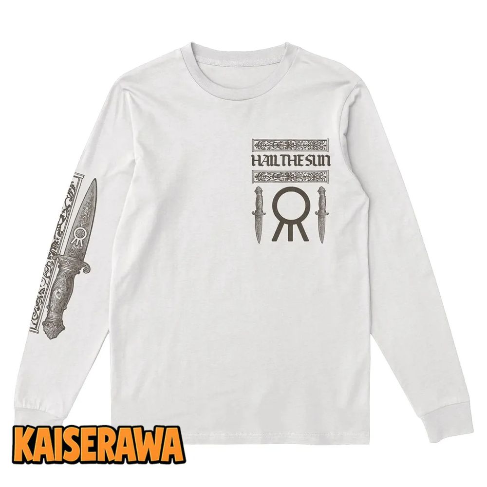 Hail The Sun Merch Knife White Long Sleeve Hail The Sun Merch Knife White Long Sleeve