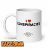 Tucker Carlson Merch I Heart Conspiracies Mug 1
