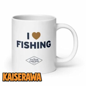 Tucker Carlson Merch I Heart Fishing Mug