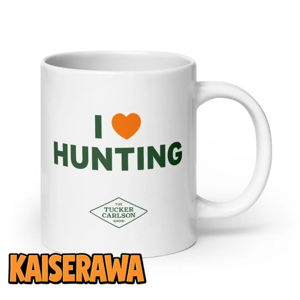 Tucker Carlson Merch I Heart Hunting Mug Tucker Carlson Merch I Heart Hunting Mug