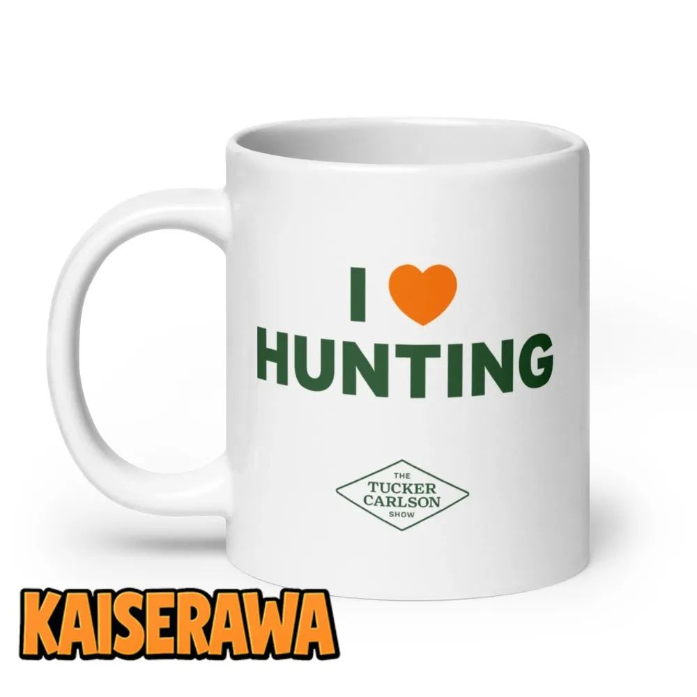 Tucker Carlson Merch I Heart Hunting Mug Tucker Carlson Merch I Heart Hunting Mug