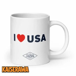 Tucker Carlson Merch I Heart USA Mug